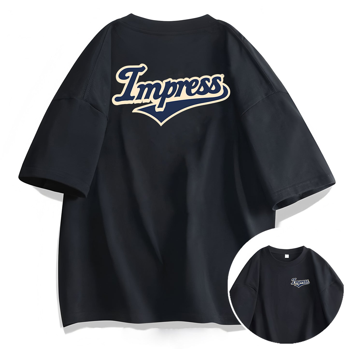 A versatile men's round-neck half-sleeved top