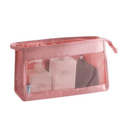 Waterproof large-capacity dry-wet separation cosmetic storage bag