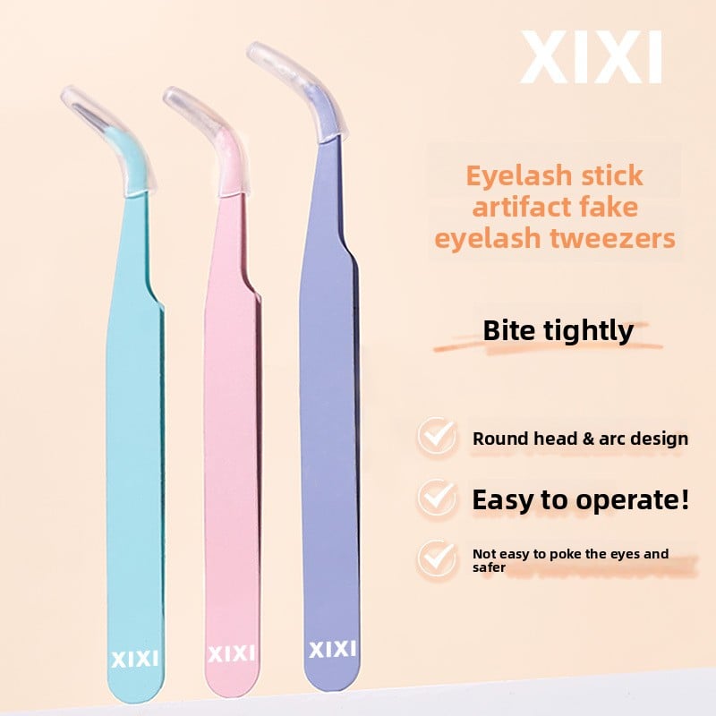 Pliers-type precision false eyelash accessory tool