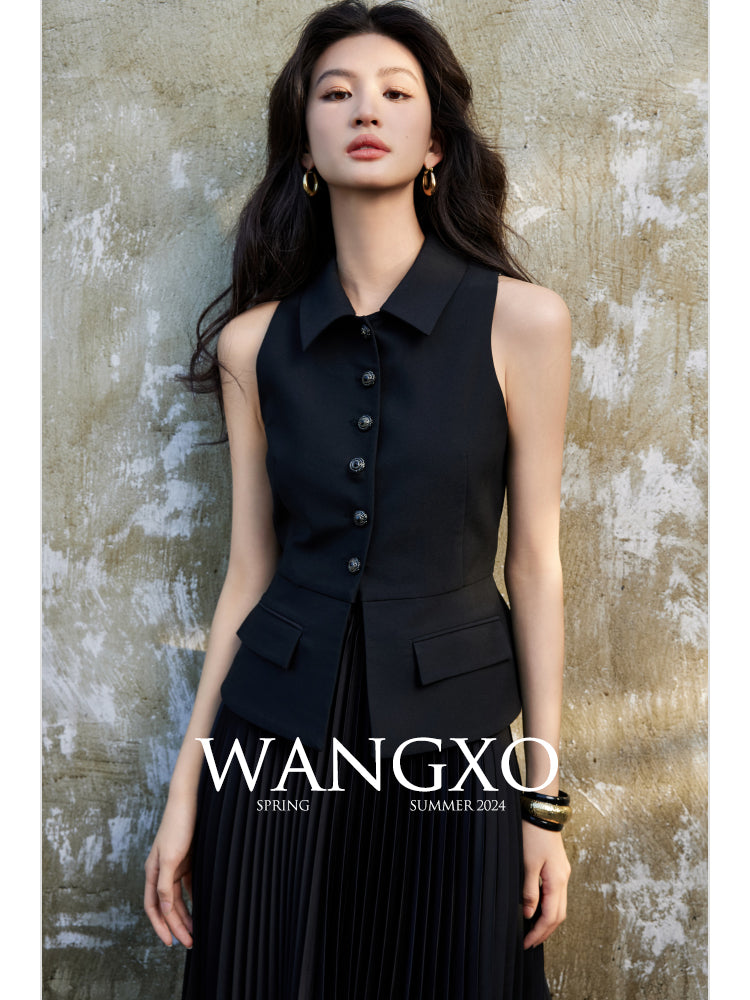 Short-sleeved lapel jacket