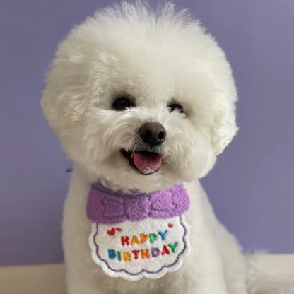 Pet Party Bib – Cute &amp; Colorful Dog/Cat Birthday Accessory