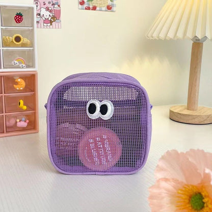 Three-Dimensional Large Capacity Mesh Makeup Wash Bag