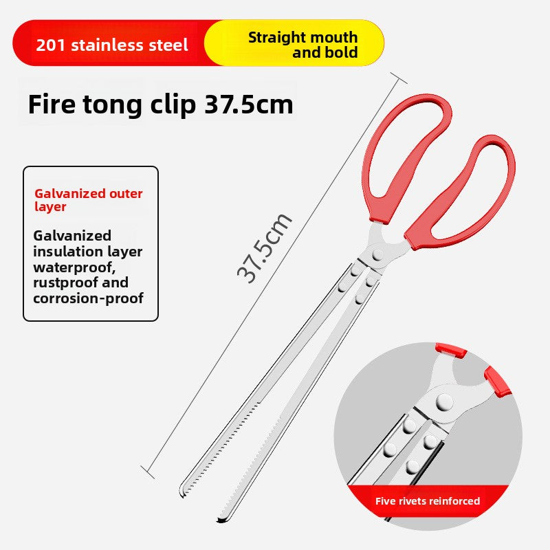 Household stainless steel carbon tongs