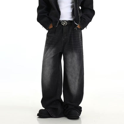 Vintage Washed Blue Denim Jeans