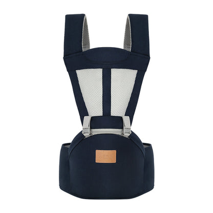 A multi-functional baby waist stool for both front and back use