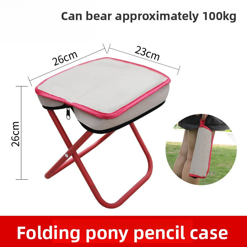 Portable handbag for outdoor folding stools