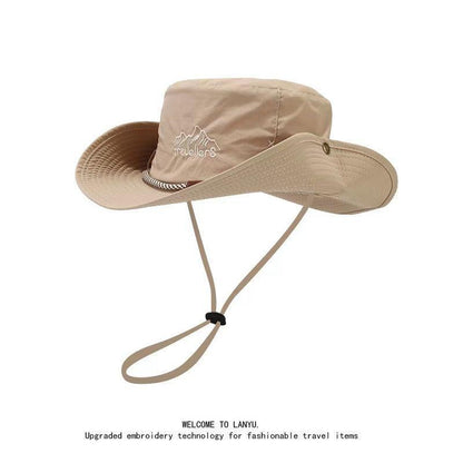 A 15CM wide-brim hat for men's outdoor use