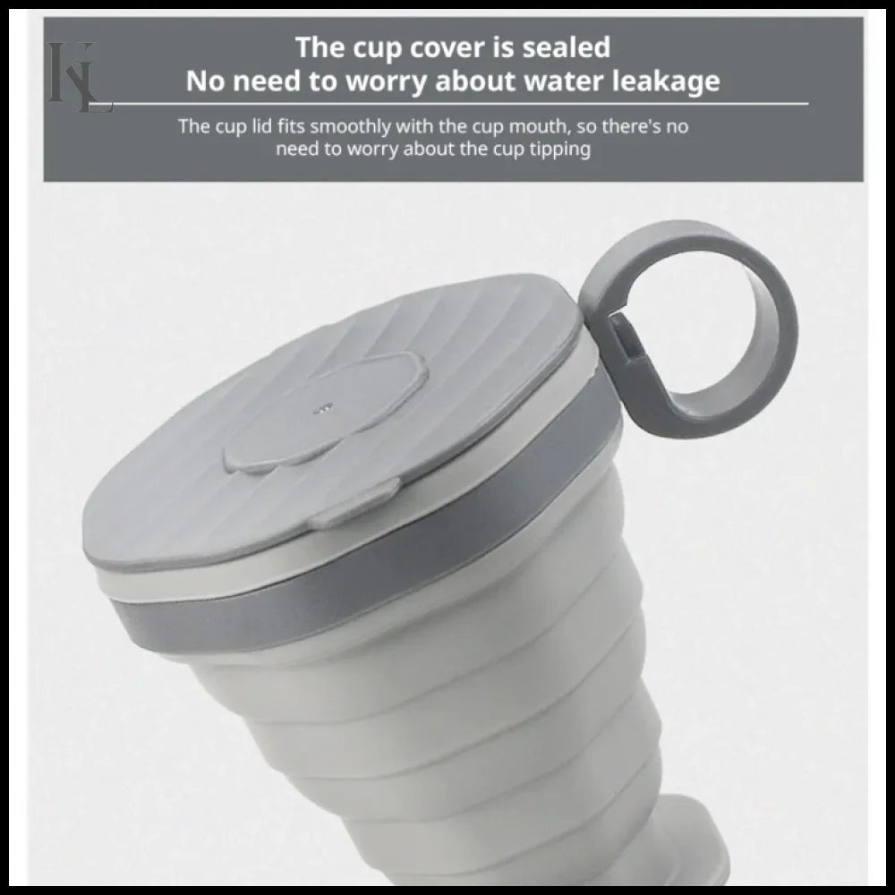 Folding Portable Coffee Cup Outdoor with Lid