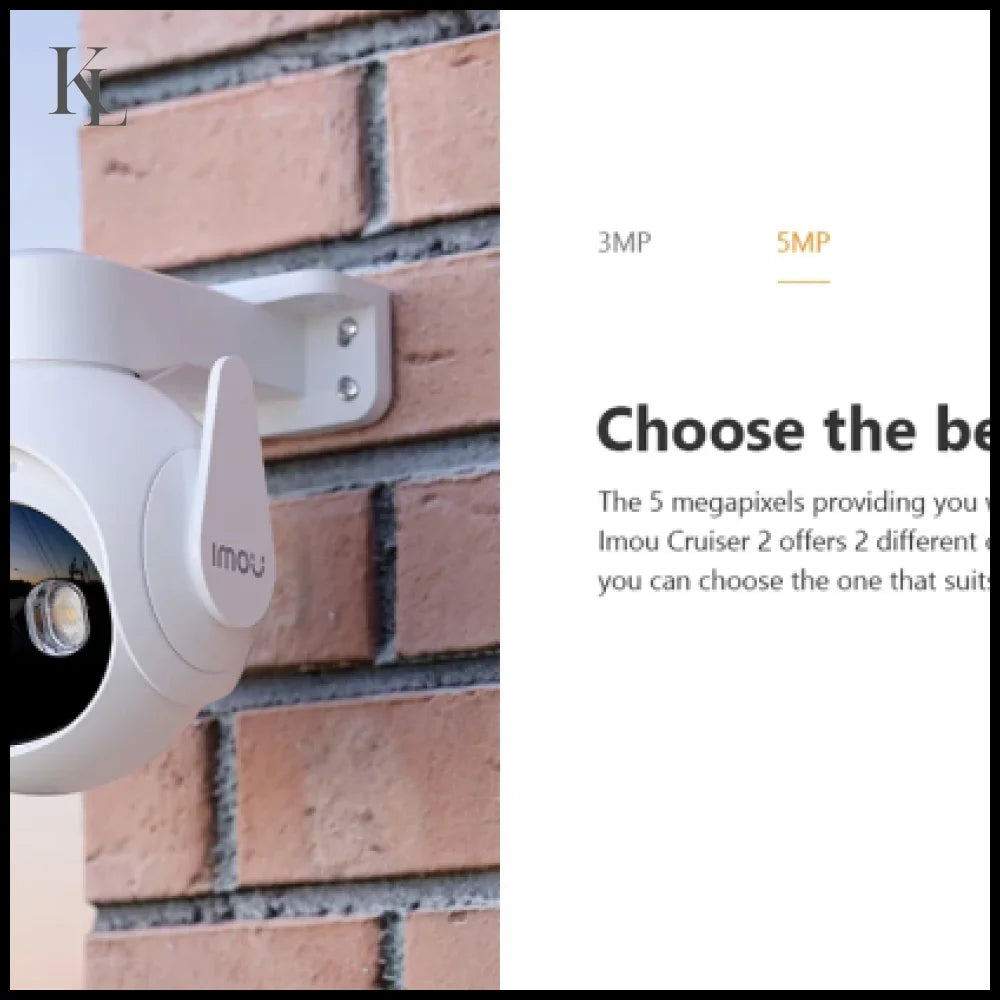 IMOU 2PCS Cruiser 2 5MP Wi-Fi Outdoor Safe Camera