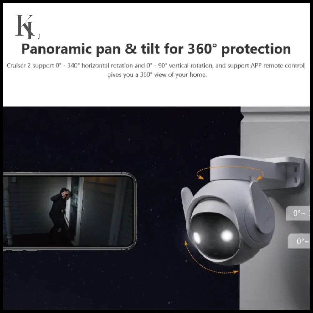 IMOU 2PCS Cruiser 2 5MP Wi-Fi Outdoor Safe Camera