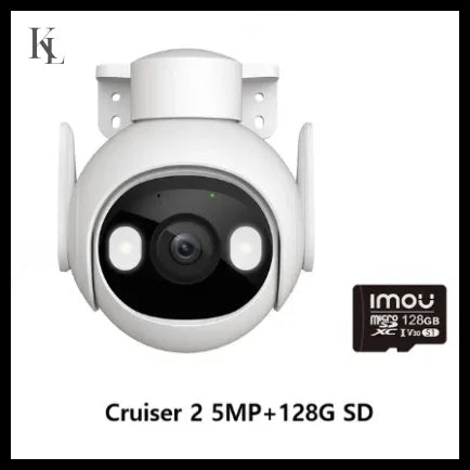 IMOU 2PCS Cruiser 2 5MP Wi-Fi Outdoor Safe Camera 2PCS 5MP Add 128G / US PLUG / 3.6mm|CHINA