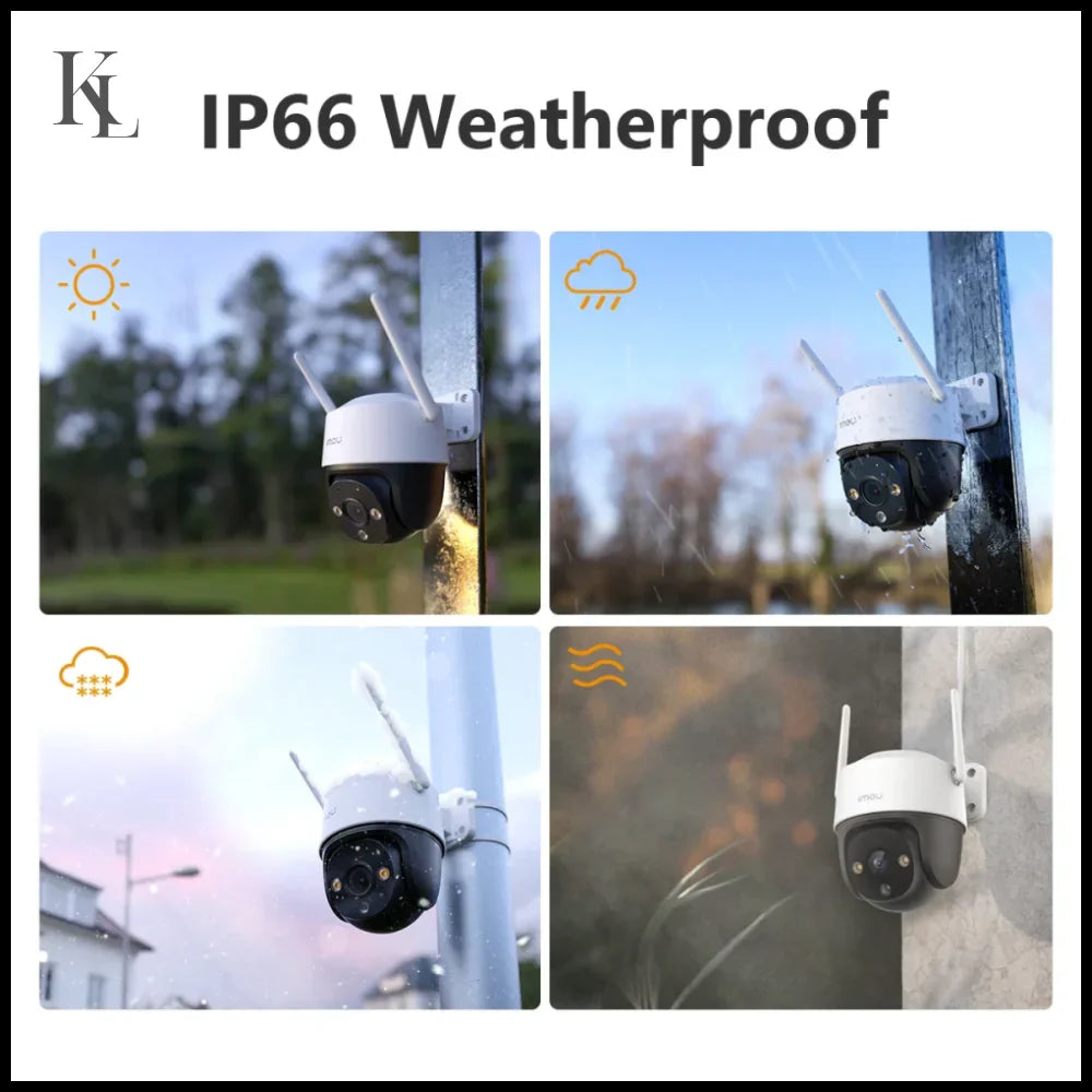 IMOU 2PCS Cruiser SE + 5MP Outdoor PTZ Wi-Fi Camera IP66