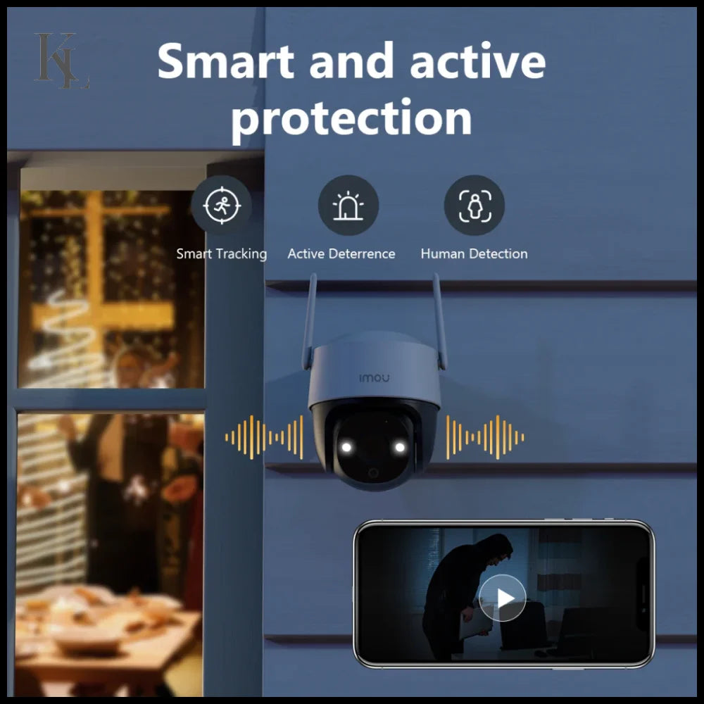IMOU 2PCS Cruiser SE + 5MP Outdoor PTZ Wi-Fi Camera IP66