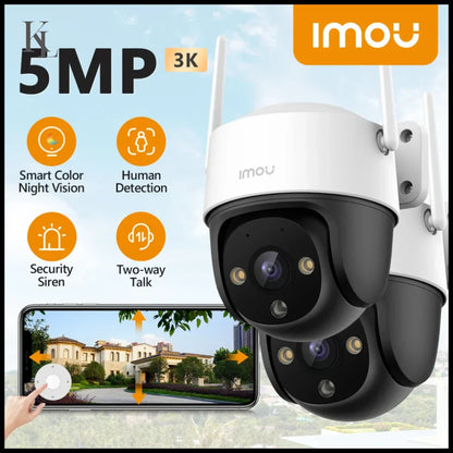 IMOU 2PCS Cruiser SE + 5MP Outdoor PTZ Wi-Fi Camera IP66 2PCS 5MP Camera / Eu plug / CHINA