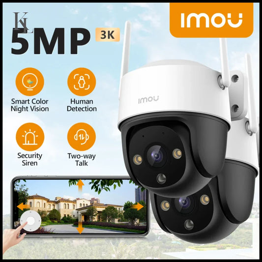 IMOU 2PCS Cruiser SE + 5MP Outdoor PTZ Wi-Fi Camera IP66 2PCS 5MP Camera / Eu plug / CHINA
