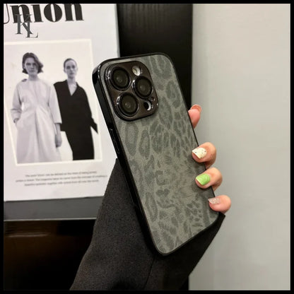 Leopard Print IPhone Case BK / For iPhone 14 Plus