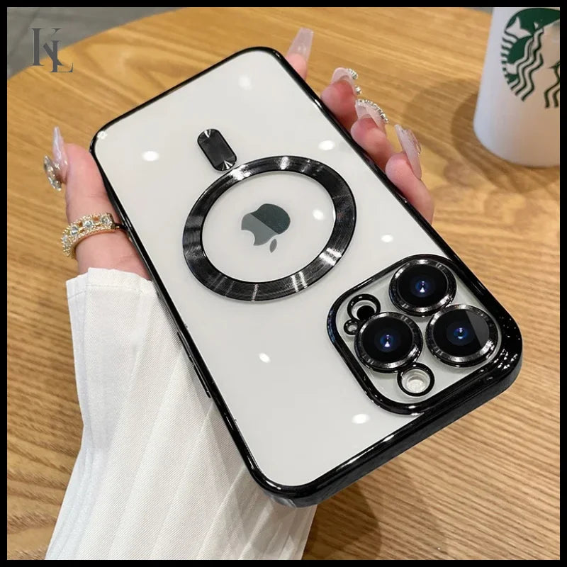 Magnetic Plating IPhone Case Black / For iPhone 11Pro Max