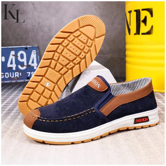 Men’s canvas shoes men’s shoes casual shoes for men Blue / 48