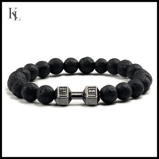 Natural Volcanic Stone Bracelet Men