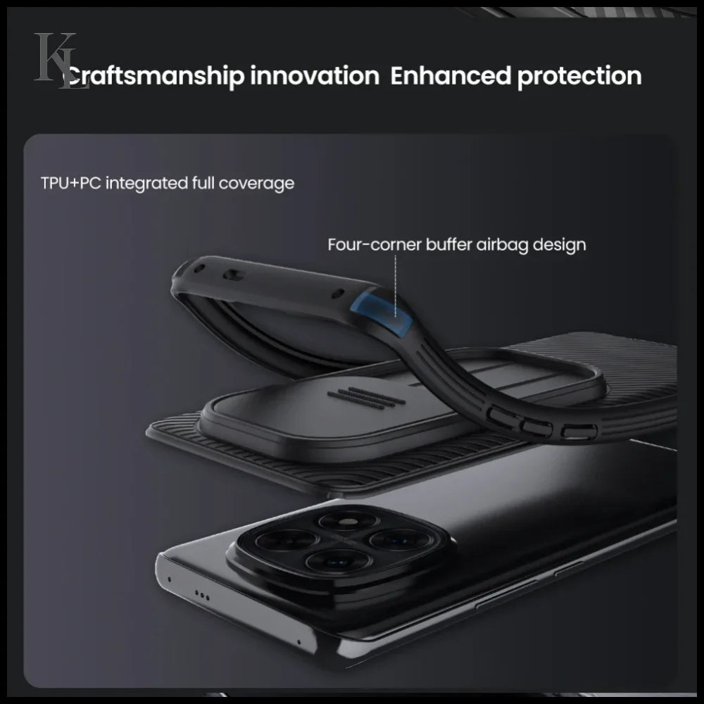 Nillkin for Xiaomi Redmi Note 14 Pro / Redmi Note 13 Pro + CamShield Pro Phone Case PC + TPU with Sliding Camera Cover