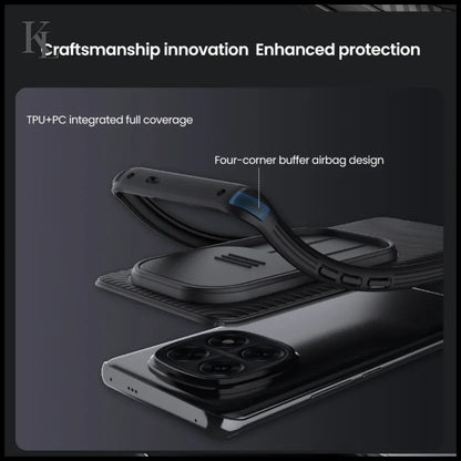 Nillkin for Xiaomi Redmi Note 14 Pro / Redmi Note 13 Pro + CamShield Pro Phone Case PC + TPU with Sliding Camera Cover