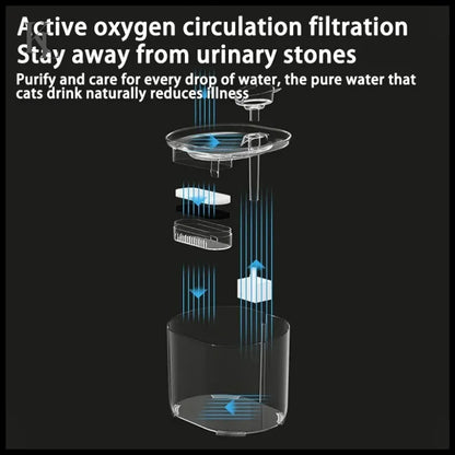 Water Fountain Auto Recirculate Filtring Water Dispenser