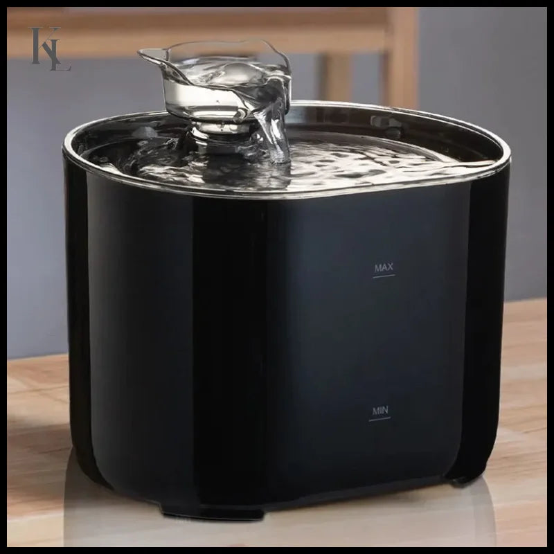 Water Fountain Auto Recirculate Filtring Water Dispenser Black