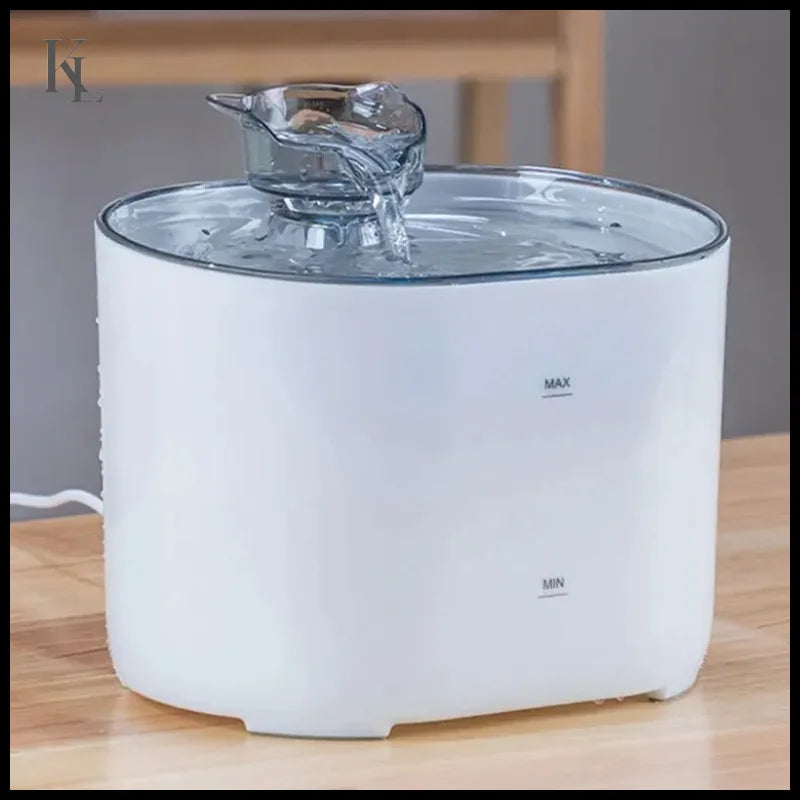 Water Fountain Auto Recirculate Filtring Water Dispenser White