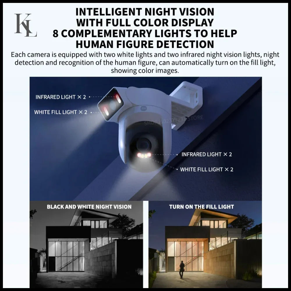 Xiaomi Outdoor CW500 Dual Camera Version Night Vision Smart Home